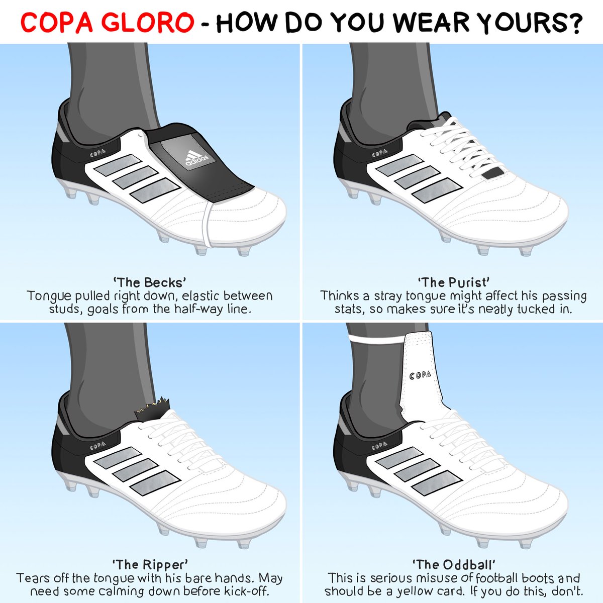Adidas copa mundial shop tongue stay down
